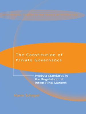 cover image of The Constitution of Private Governance